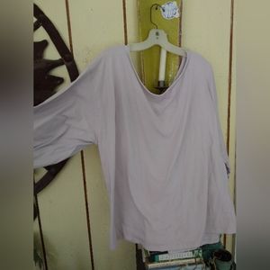 Free People lavendar open back tunic top XL